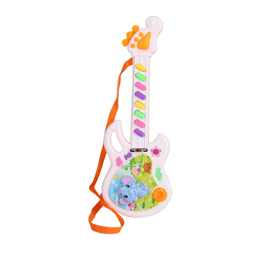 Cartoon Musical Electronic Guitar Music Instrument for Toddler Baby Children Kids Gift Early Educational Toys (Random Color and Style)
