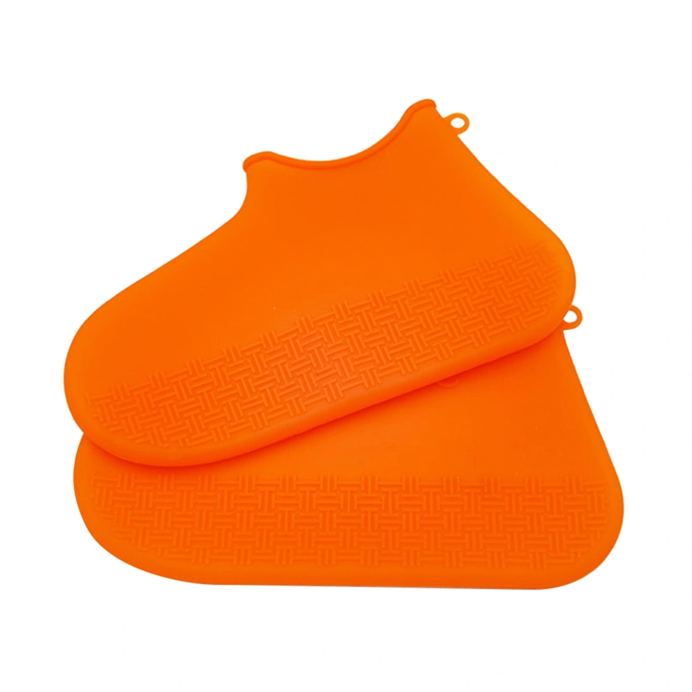 1 Pair Rainproof Shoe Covers Wearproof Shoe Cover Silicone Shoe Protector Outdoor Footwear Supplies for Street Size S