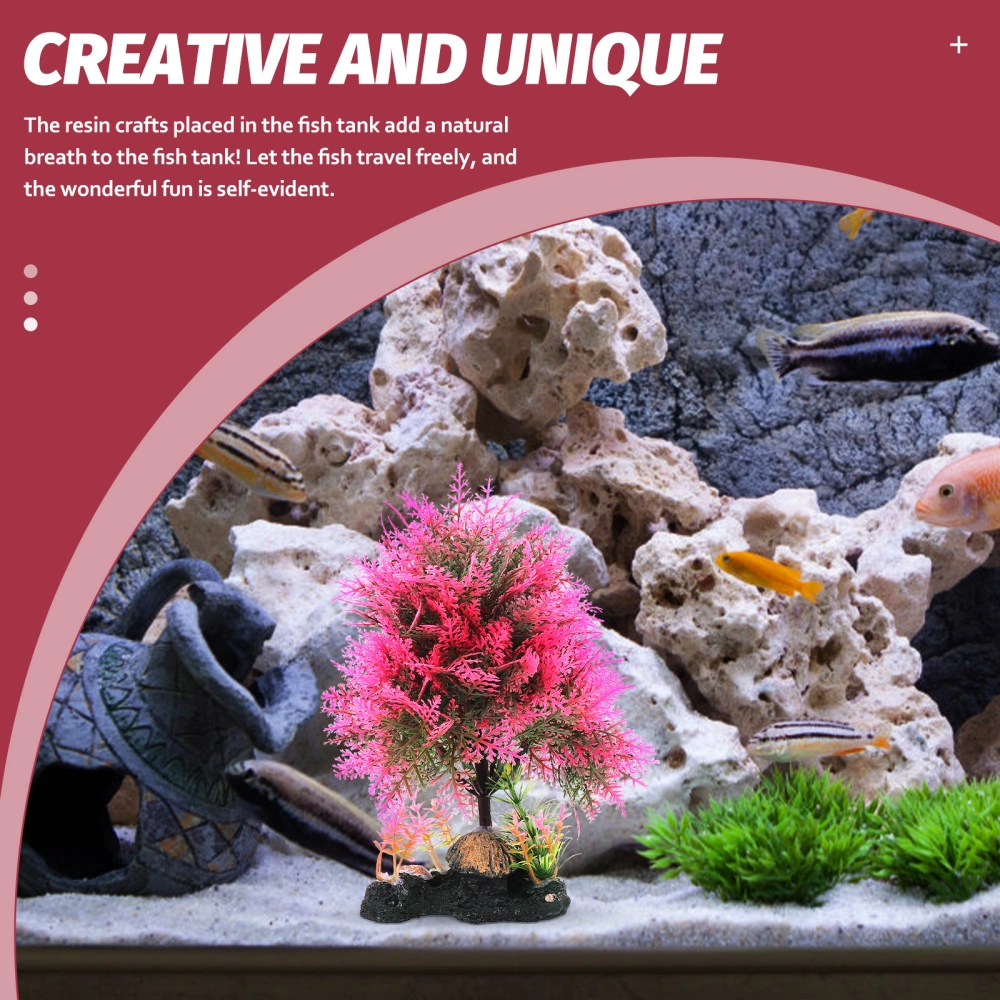 Creative Fake Plant Adornment for Fish Tank Aquarium Water Plant Decor