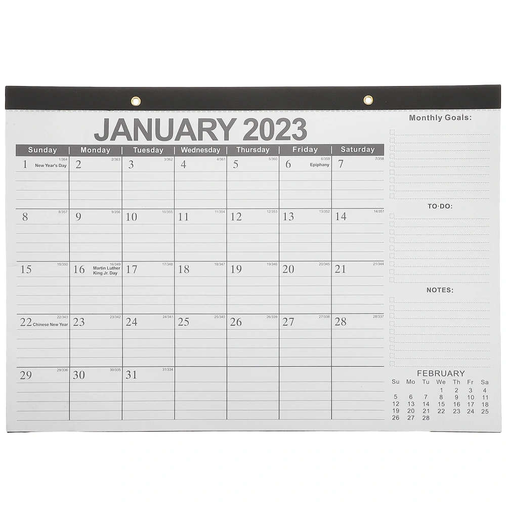 Planner Calendar Bedroom Calendar English Wall Calendar Day Count Down Calendar