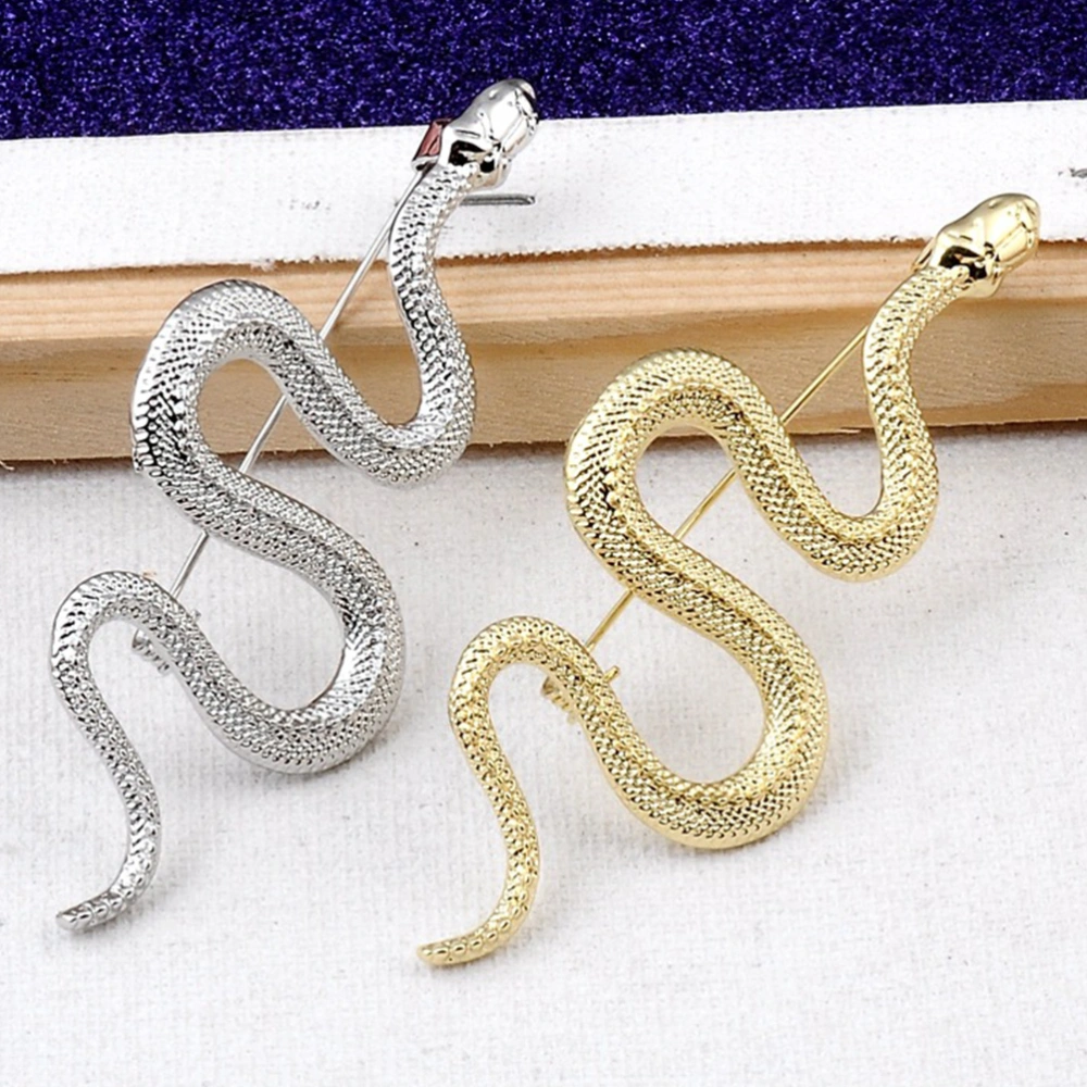 1Pc Snake-Shape Brooch Elegant Clothes Brooch Fashionable Brooch Ornament