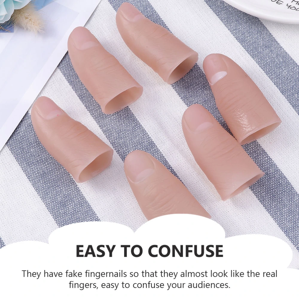 20Pcs Trick Fingers Fake Fingers with Thumb Tips Stage Show Props