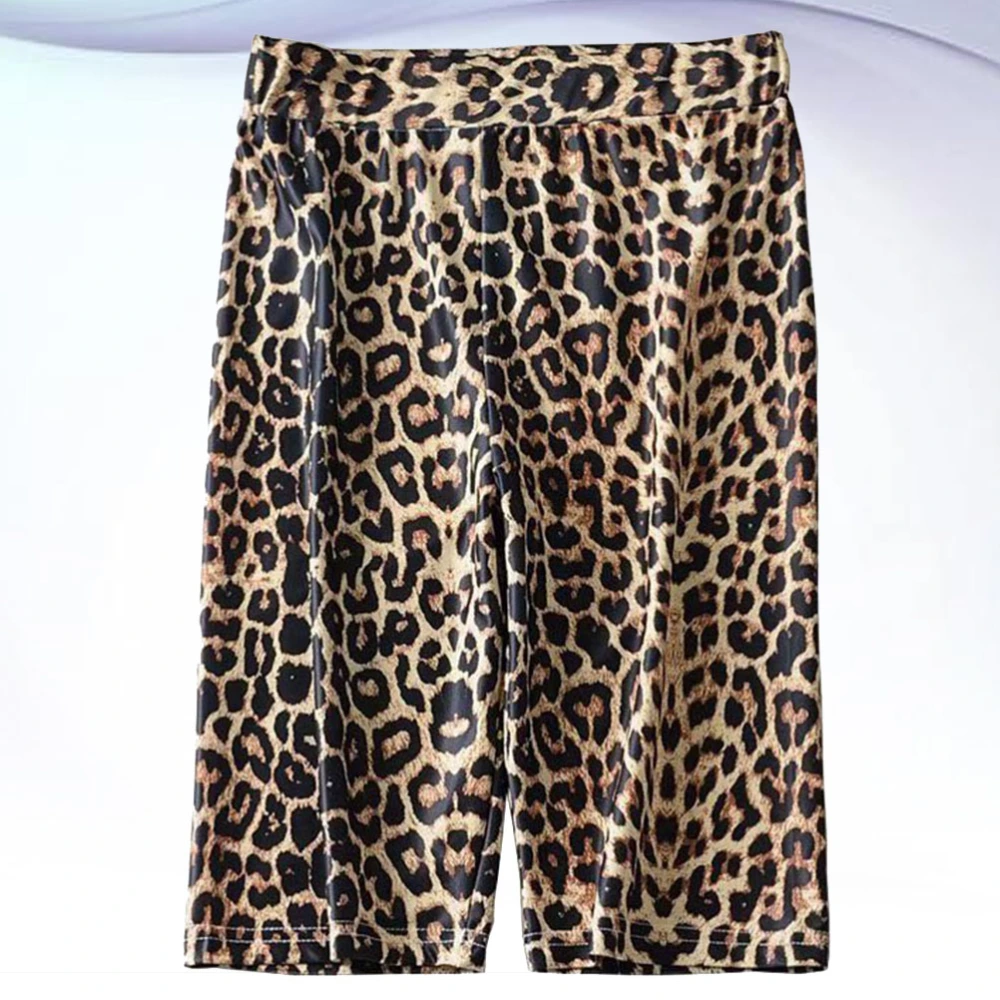 1Pc Summer Leisure Beach Shorts Male Breathable Trunks Sports Exercise Short Pants for Man Size S(Leopard)