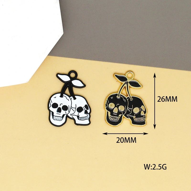 10Pcs Skull Charms Zinc Alloy Mini Skull Charms Halloween Jewelry Charms DIY Jewelry Supplies