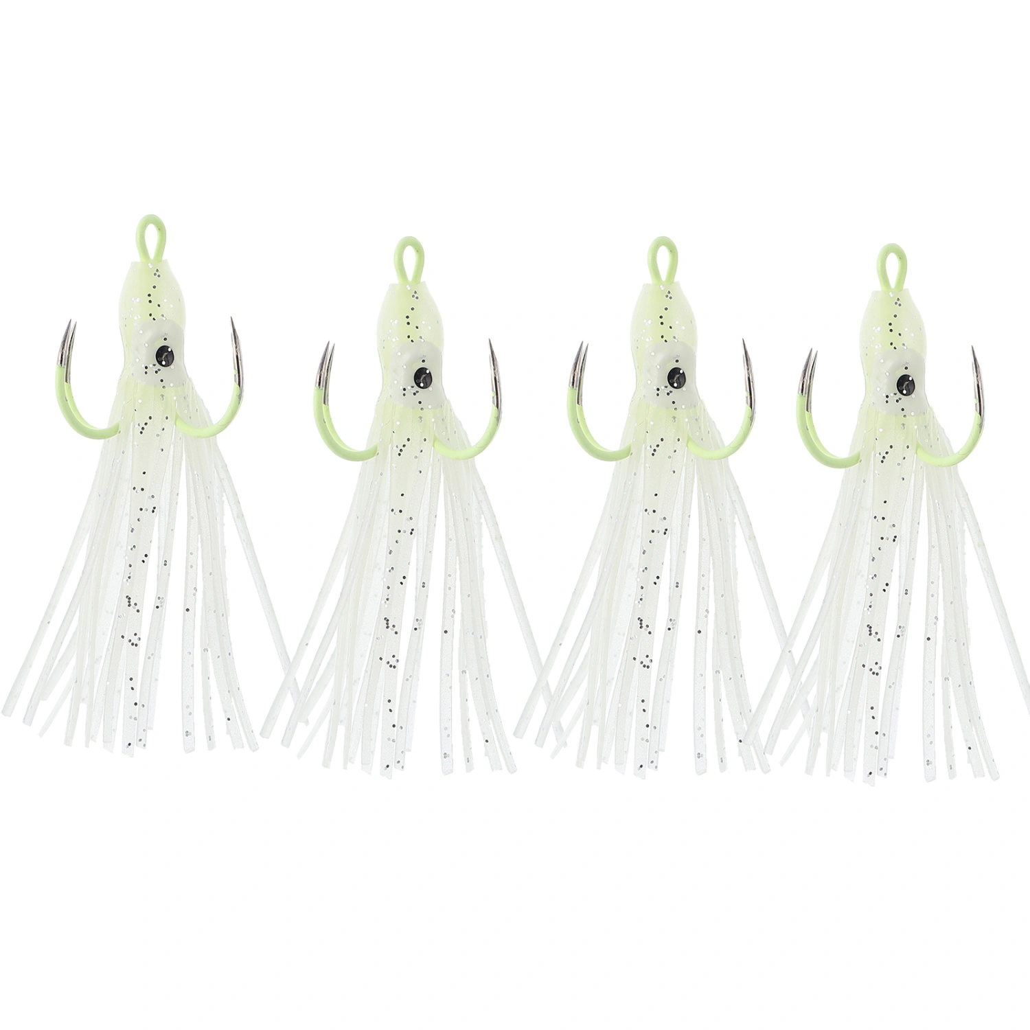 4pcs Luminous Fishing Bait Fishing Lures Artificial Squid Fishing Lures Bait