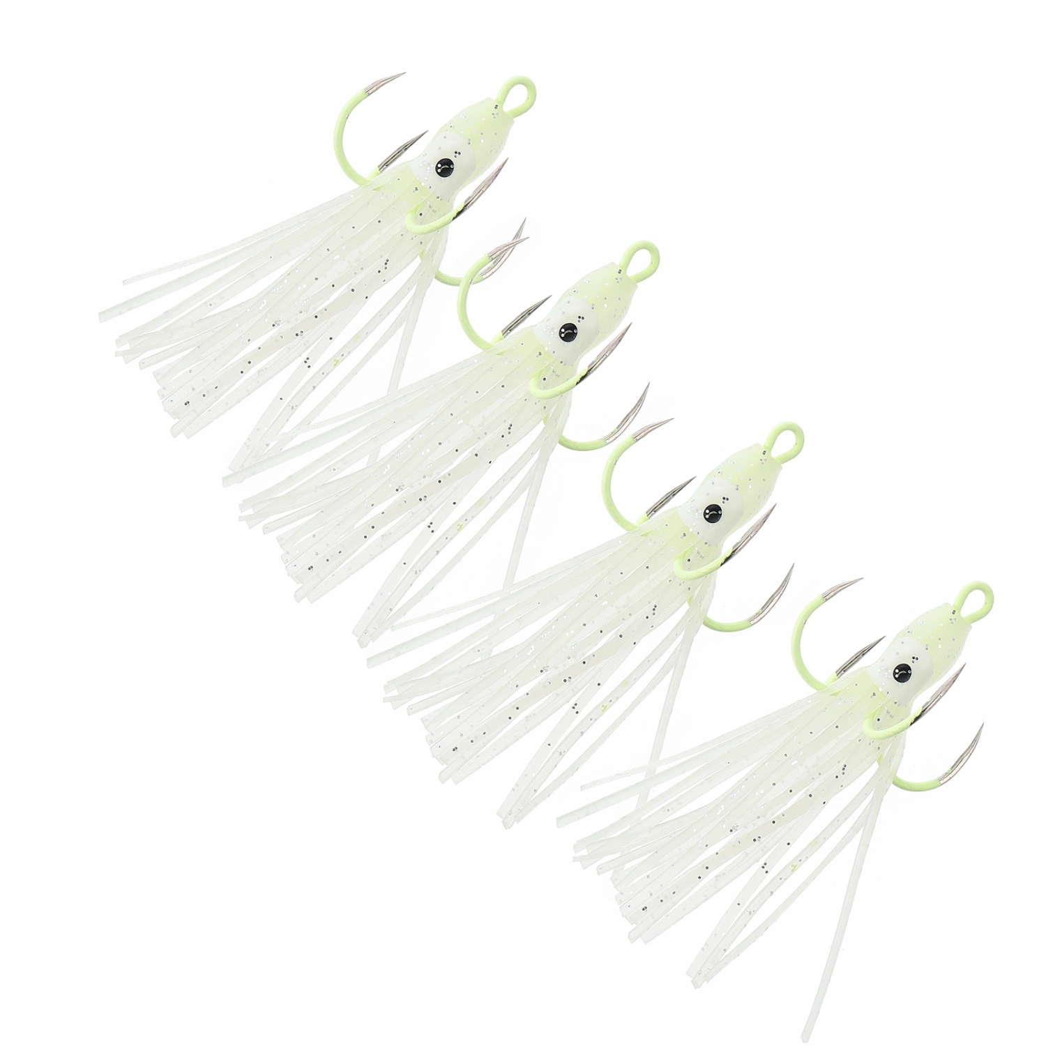 4pcs Luminous Fishing Bait Fishing Lures Artificial Squid Fishing Lures Bait