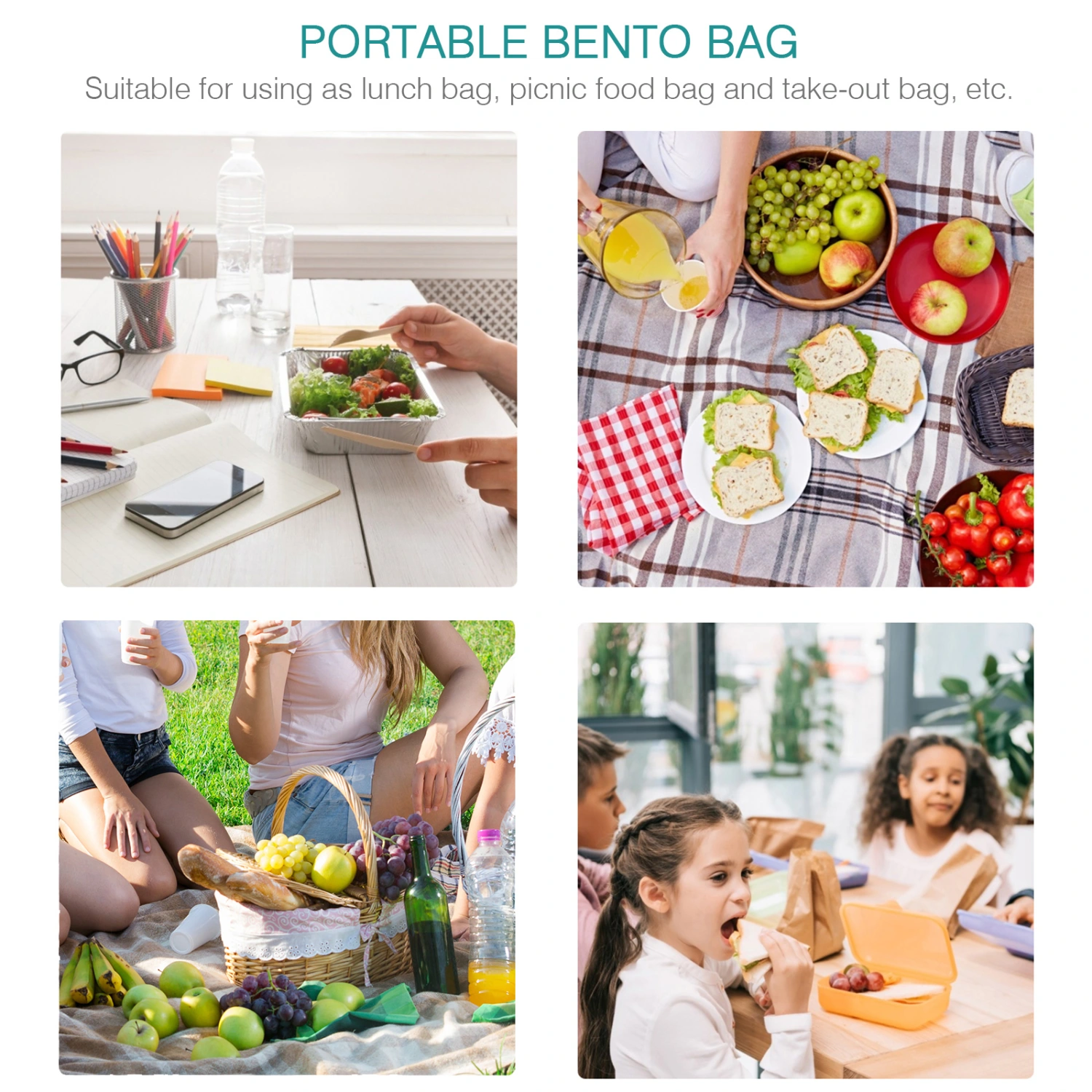 2Pcs Cake Bags Picnic Take-out Bags Thermal Zipper Storage Tote Bags (Sky-blue)