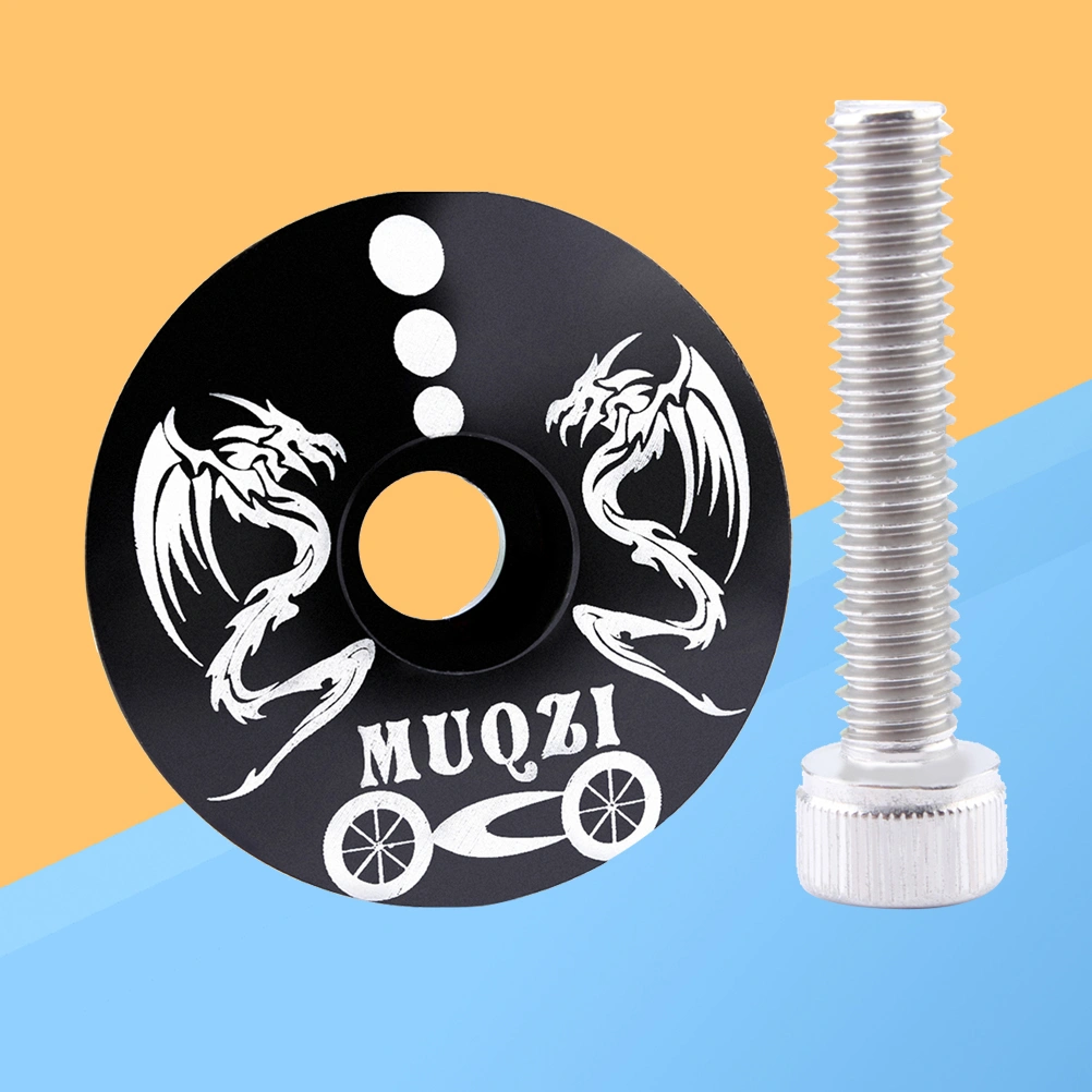 28.6mm General Aluminum Alloy Headset Screw for Mountain Highway Bicycle(Black)