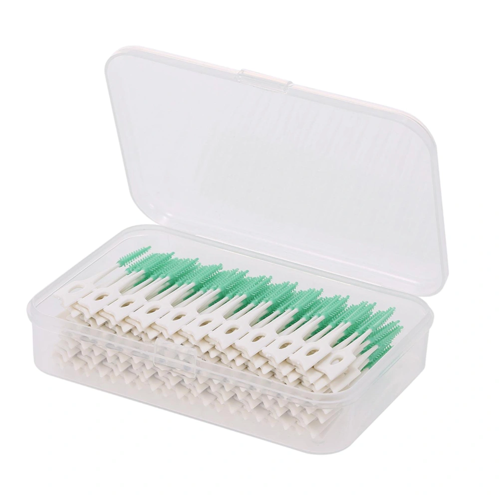 160Pcs Disposable Toothpick Brushes Silicone Toothpicks Interdental Brushes Silicone Dental Picks