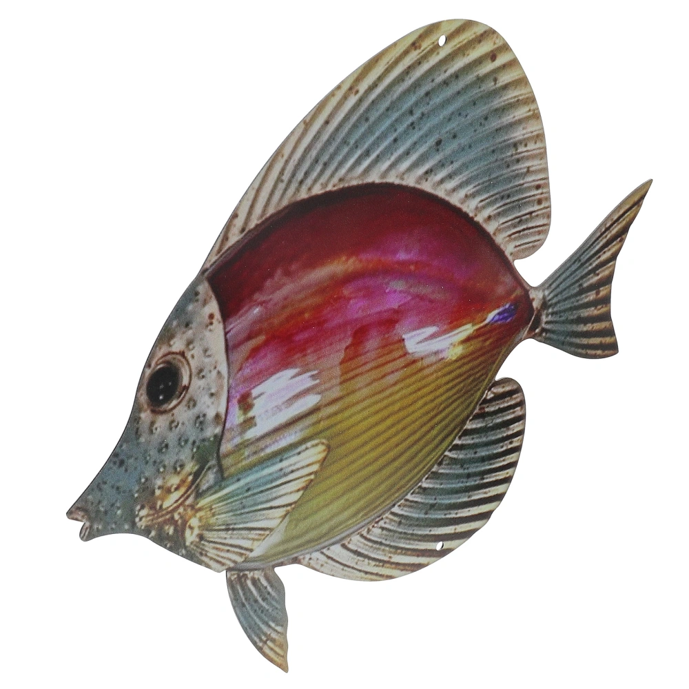 1Pc Living Room Wall Fish Pendant Colorful Fish Hanging Decor Wall Decoration