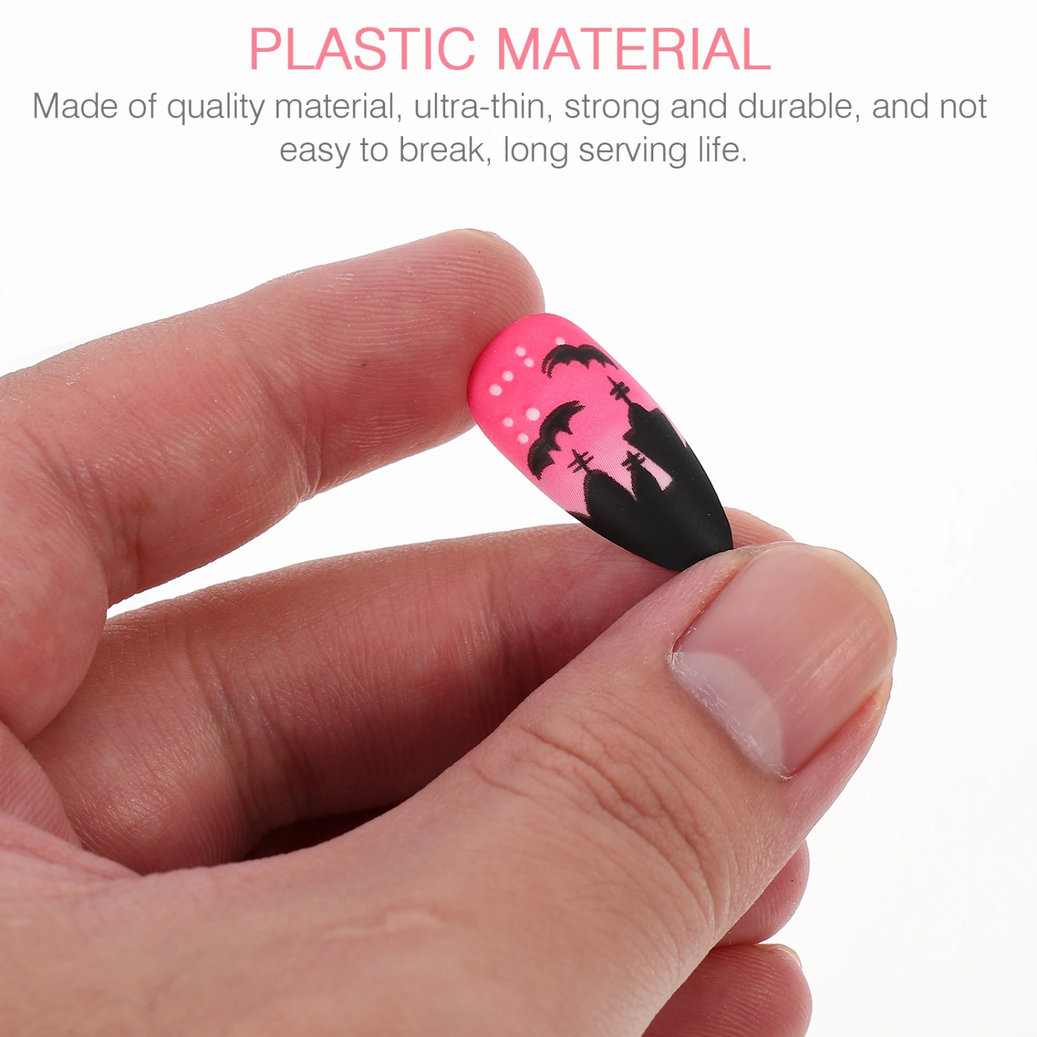 48Pcs Halloween Fake Nails False Nails Artificial Nails for Women and Girls