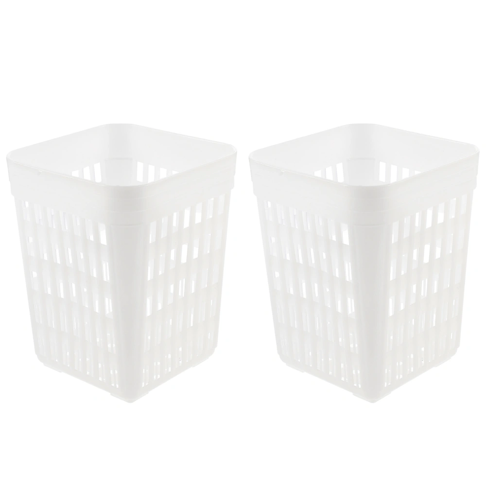 2pcs Storage Basket Cutlery Holder Kitchen Drain Basket Fork Knives Basket