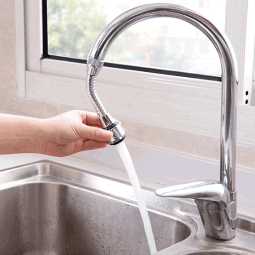 360° Swivel ABS Water Saving Tap Aerator Nozzle Filter Water Saving Tap Diffuser Kitchen Accessories(Long)