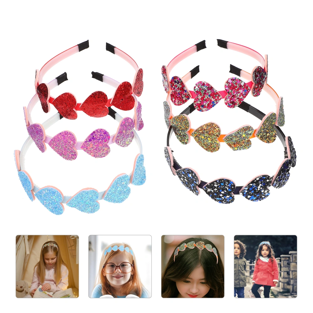 6pcs Lovely Children's Day Headdresses Birthday Hair Decors Carnival Headgear