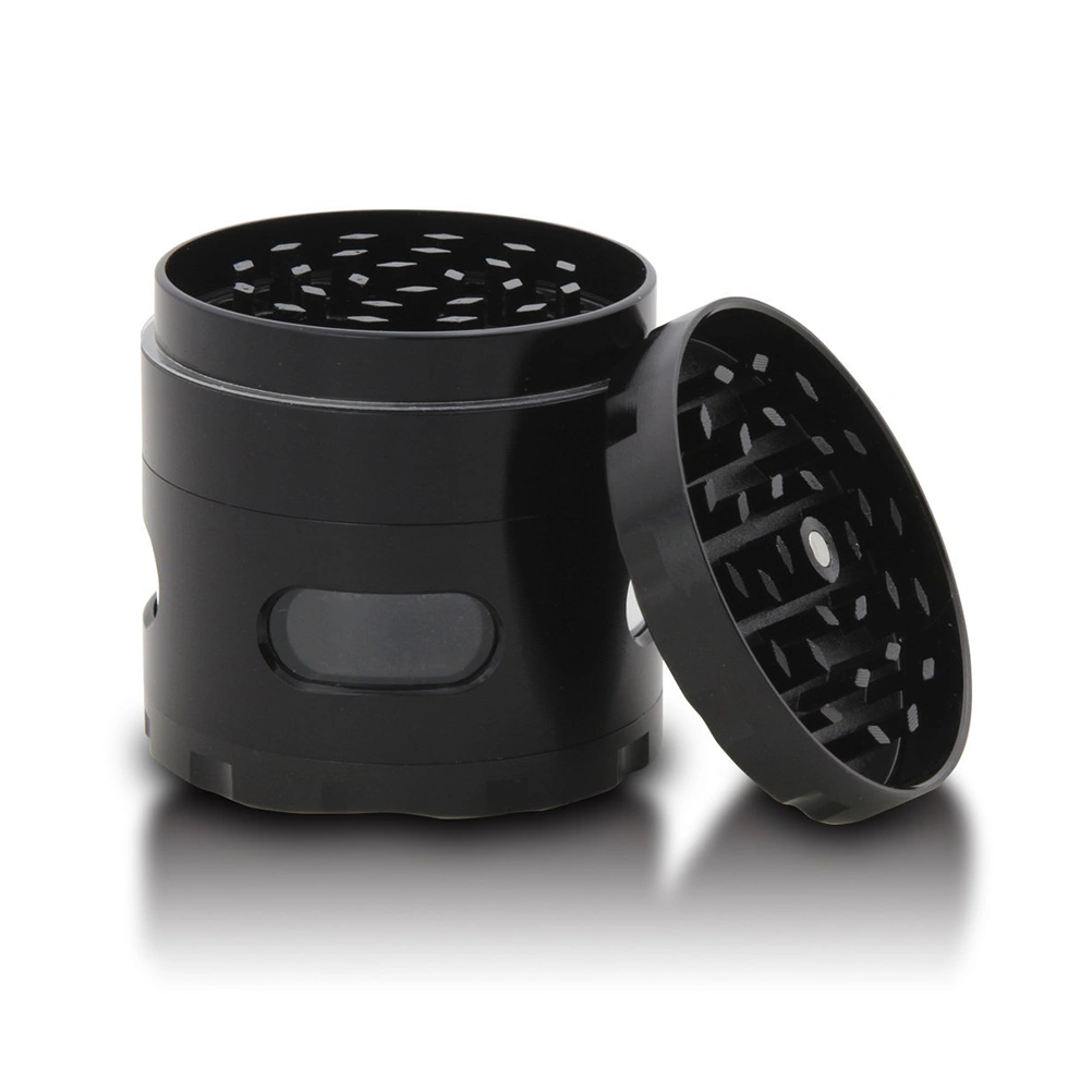 2.2-Inch Weed Grinder 4-Layer Tobacco Herb Spice Grinder (Black)