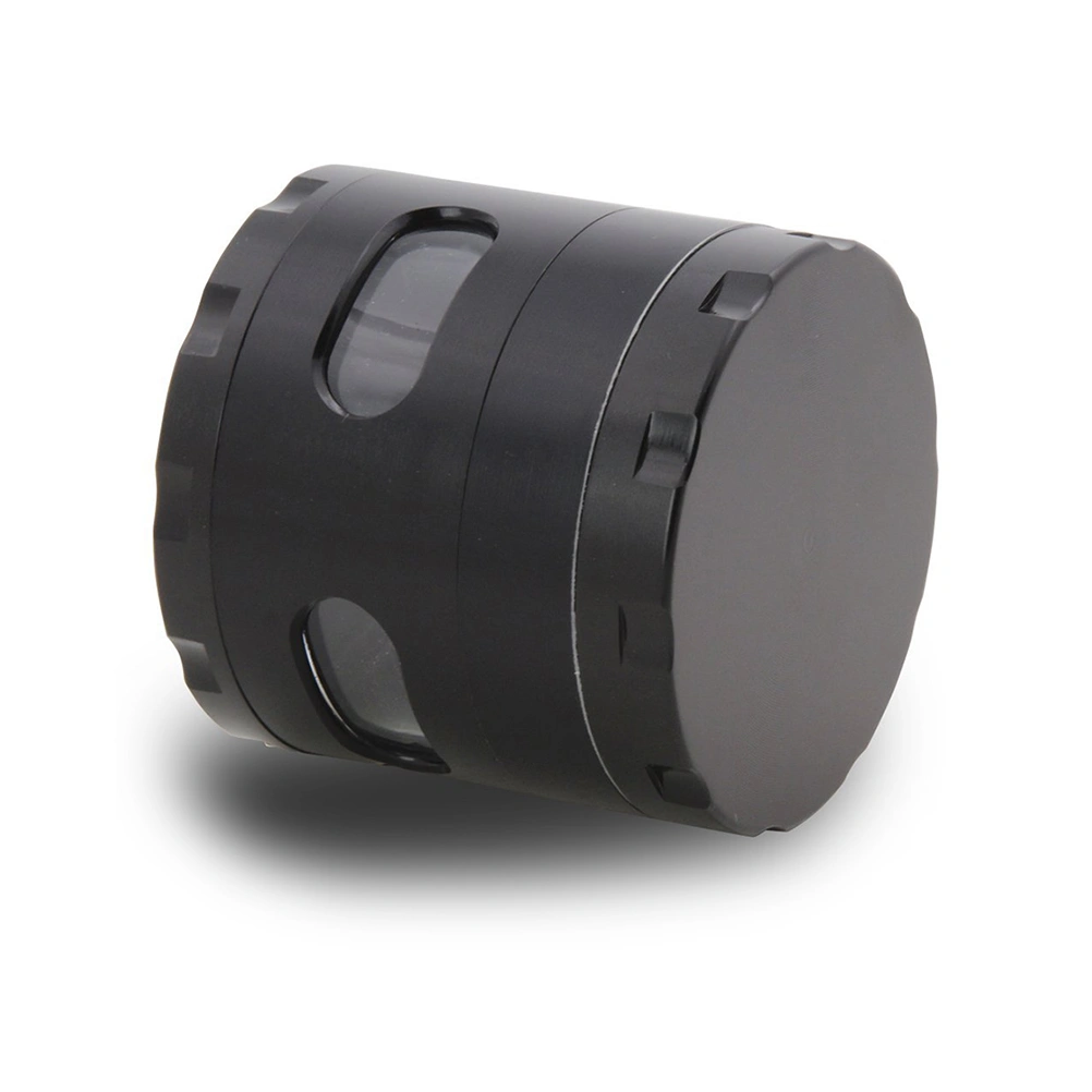 2.2-Inch Weed Grinder 4-Layer Tobacco Herb Spice Grinder (Black)