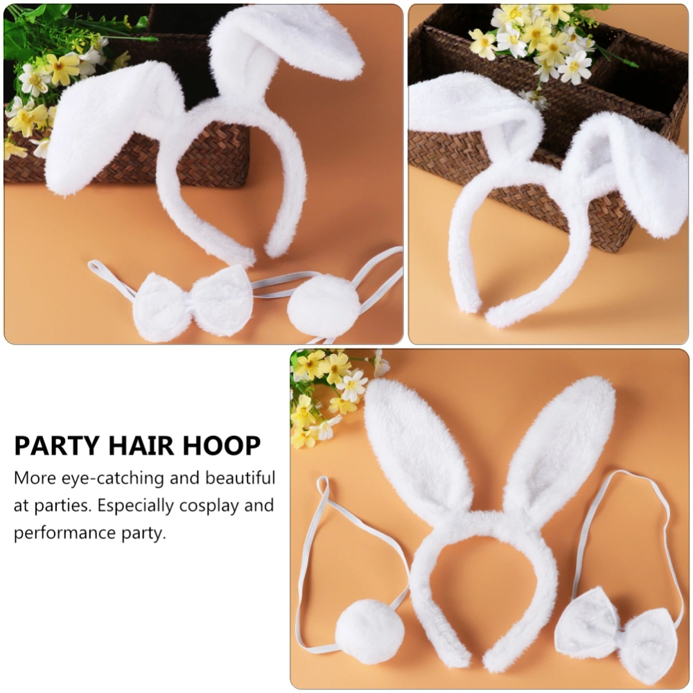 3 Set Creative Plush Rabbit Costume Easter Party Decor Props Rabbit Headband