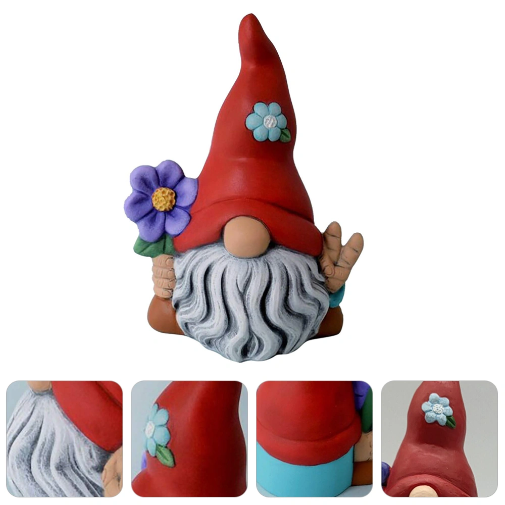 Adorable Gnome Doll Decorative Gnome Figurine Creative Garden Gnome Ornament