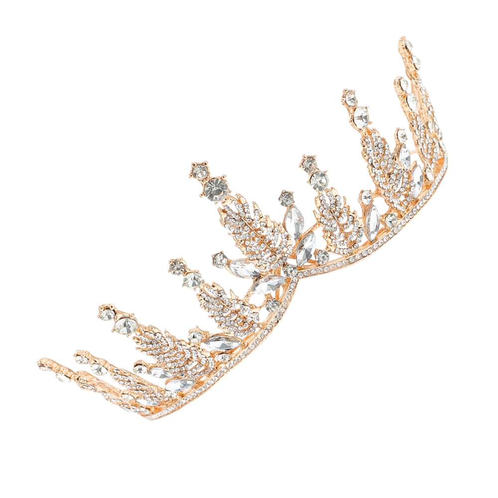 1Pc Exquisite Zinc Alloy Crown Bride Tiara Wedding Crown Decor Crown Headdress