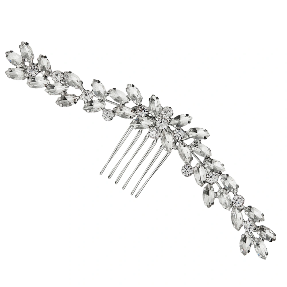 1pc Delicate Rhinestone Women Hair Comb Bride Hair Accessory Headdress