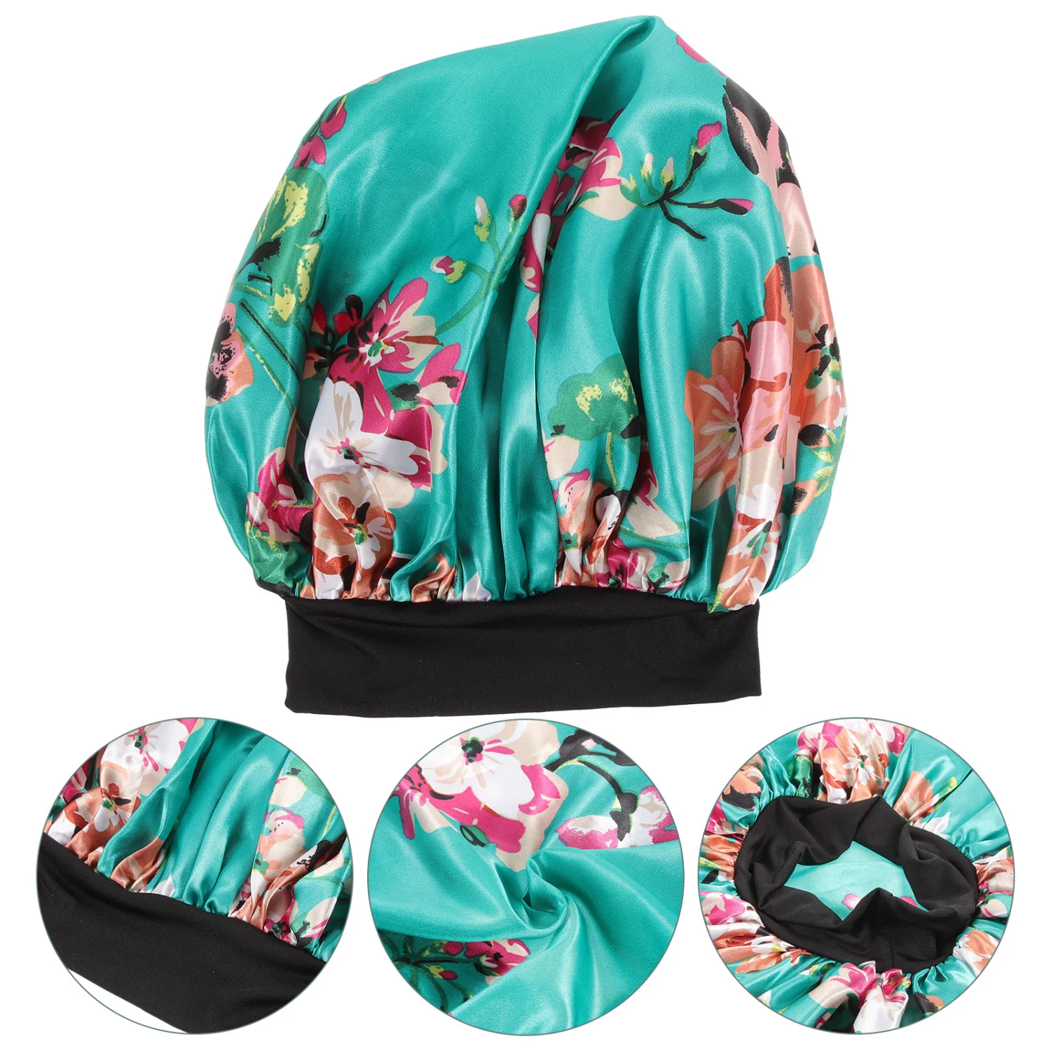 Satin Bonnet Sleeping Hat Elastic Bonnet Sleep Cap Women Sleeping Hat Elastic Sleep Cap