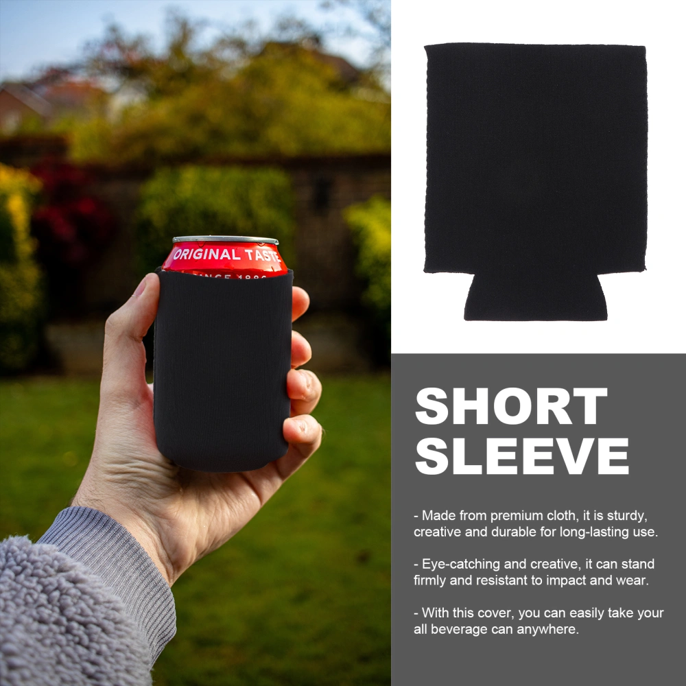 14Pcs Can Covers Outdoor Can Sleeves Beer Bottle Covers Protection Sleeves Black