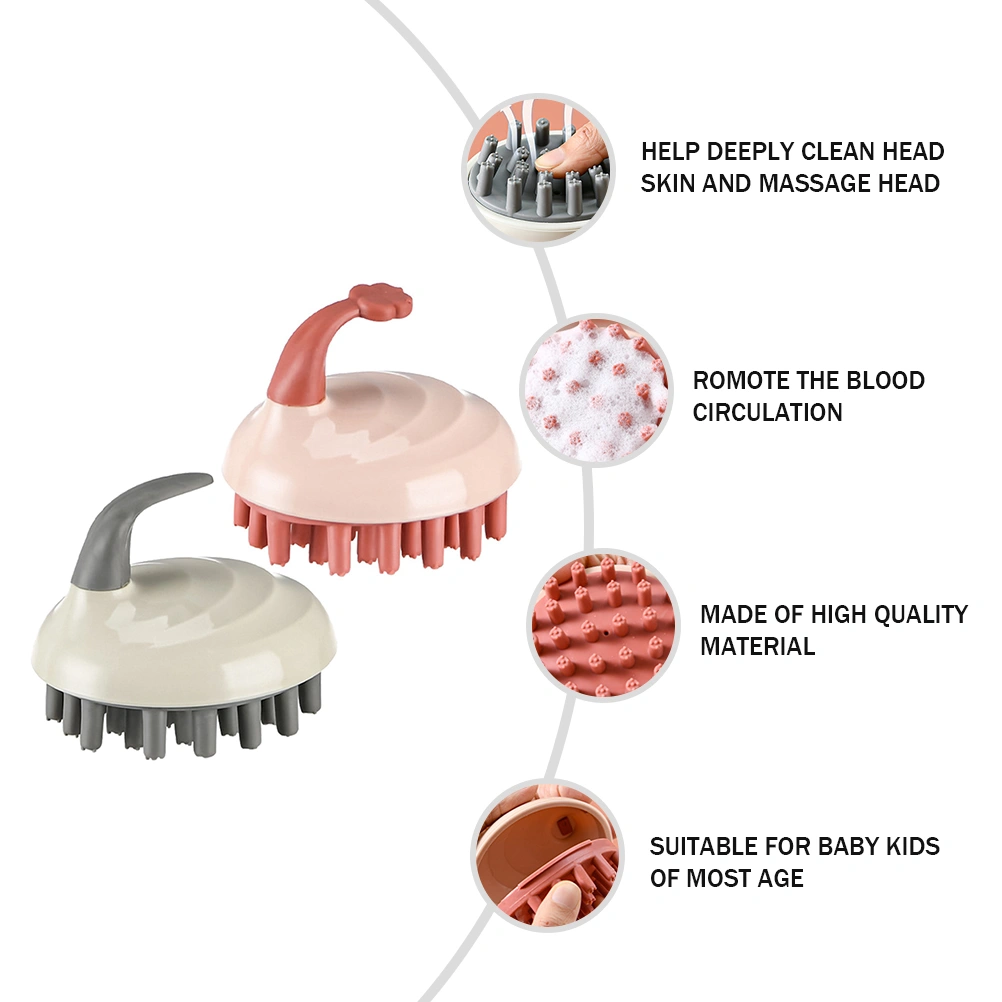 2PCS Premium Shampoo Brush Practical Shampoo Brush Adorable Shampoo Brush