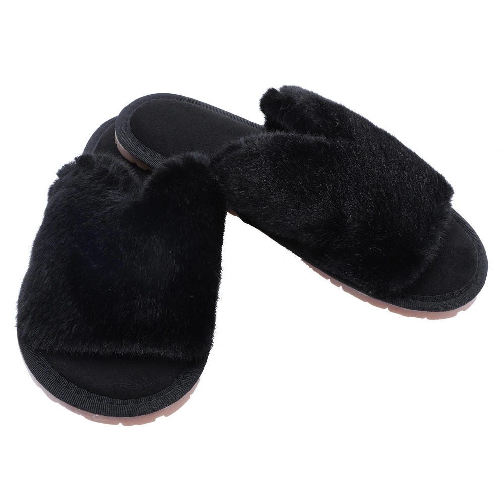 1 Pair Warm-keeping Slipper Floor Warm Footwear Furry Comfortable Slippers