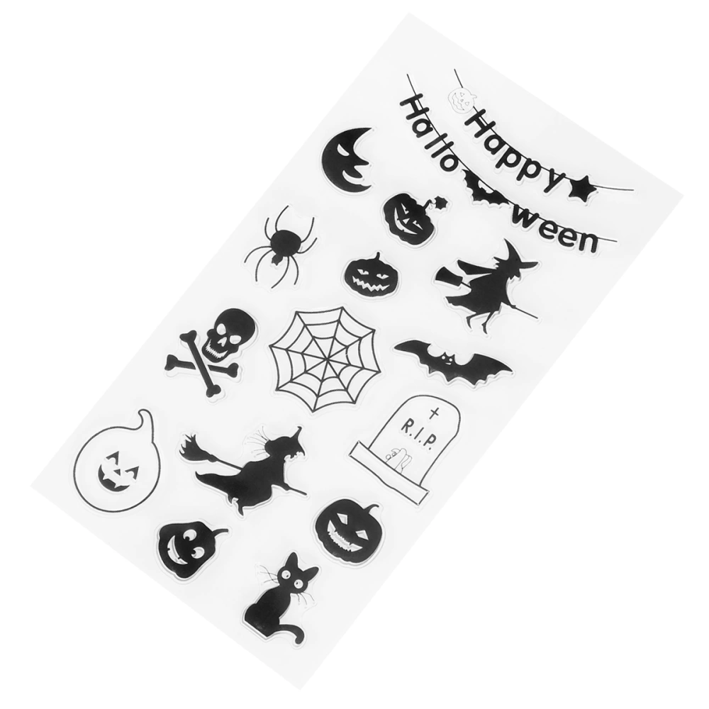 1pc Halloween Transparent Silicone Seal Hand Account Decoration DIY Tool