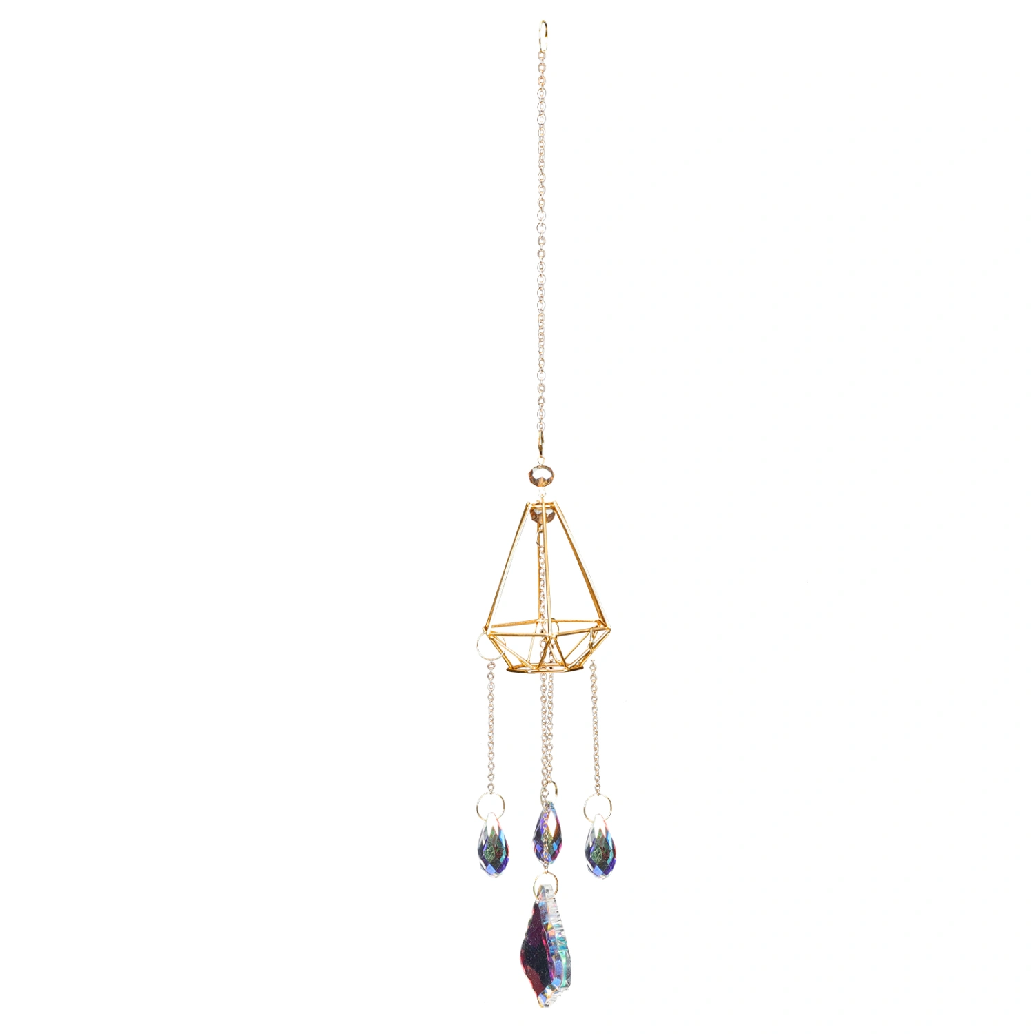 Crystal Hanging Pendant Outdoor Ornament Garden Sun Catcher Pendant Festival Decor
