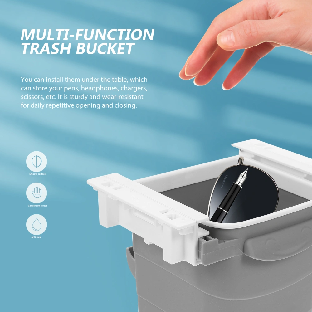 Household Desk Drawer Multi-function Trash Bucket Convenient Trash Can Home Accessory