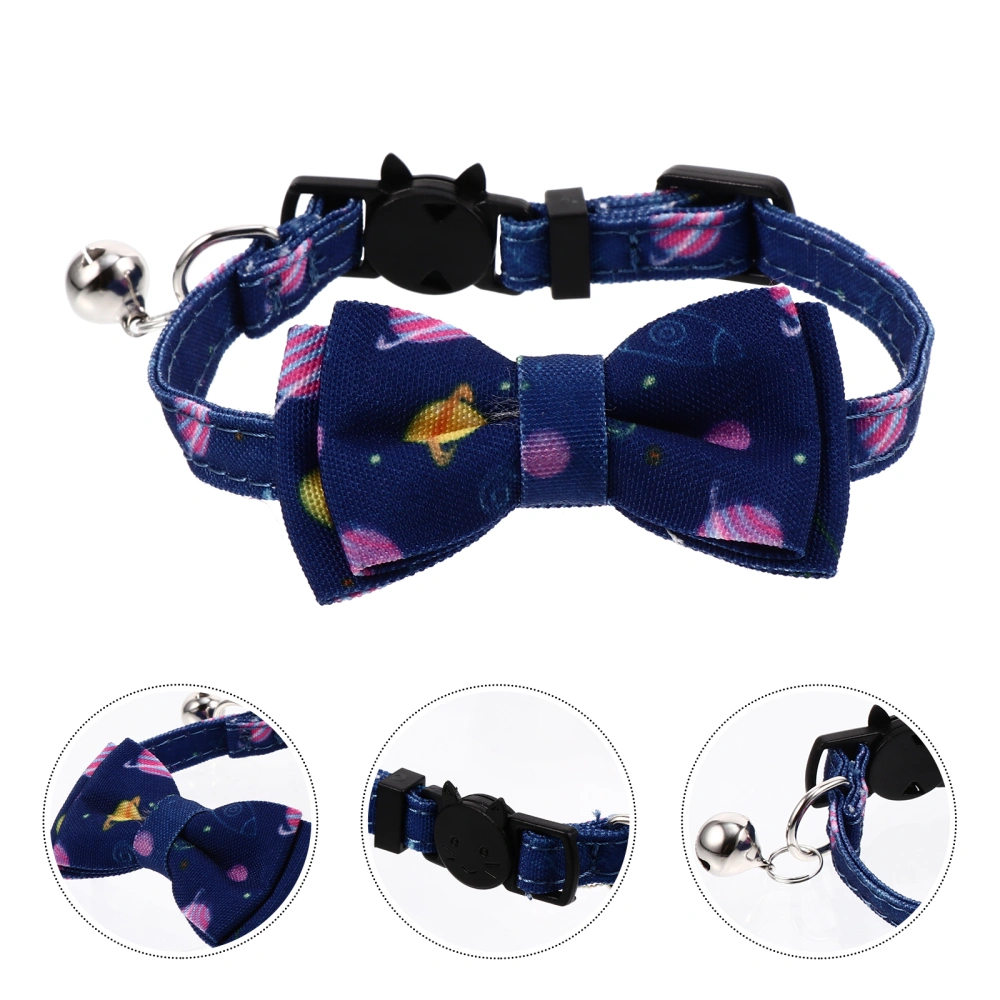 Kitten Collar Cat Bowtie Collar Pet Cat Photo Prop Colorful Cat Necklace