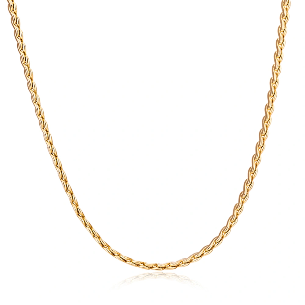 Men's Fashion Classic Luxury Golden Necklace Curb Chain Thick Link (XL0022-J-M)