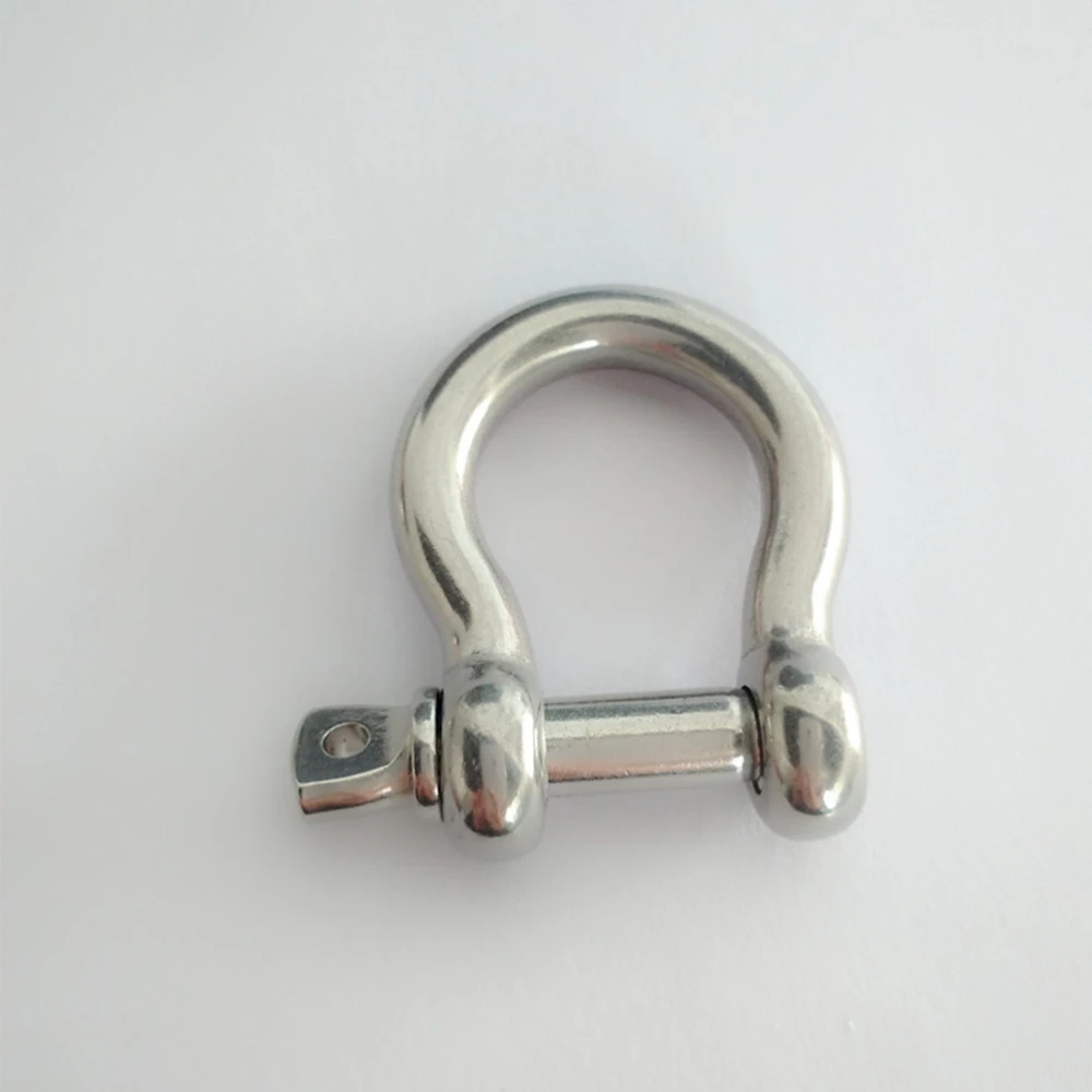 2pcs 304 Stainless Steel Bow Shackle Screw Pin Anchor Shackle Heavy Duty for Rigging