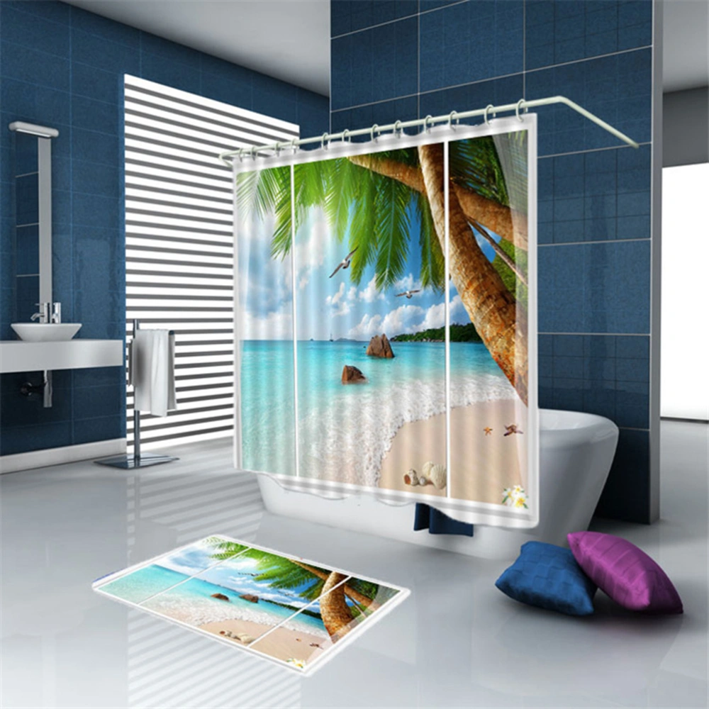 1.5x1.8m 3D Printing Curtain Home Decor Waterproof Bathroom Decor Shower Curtains