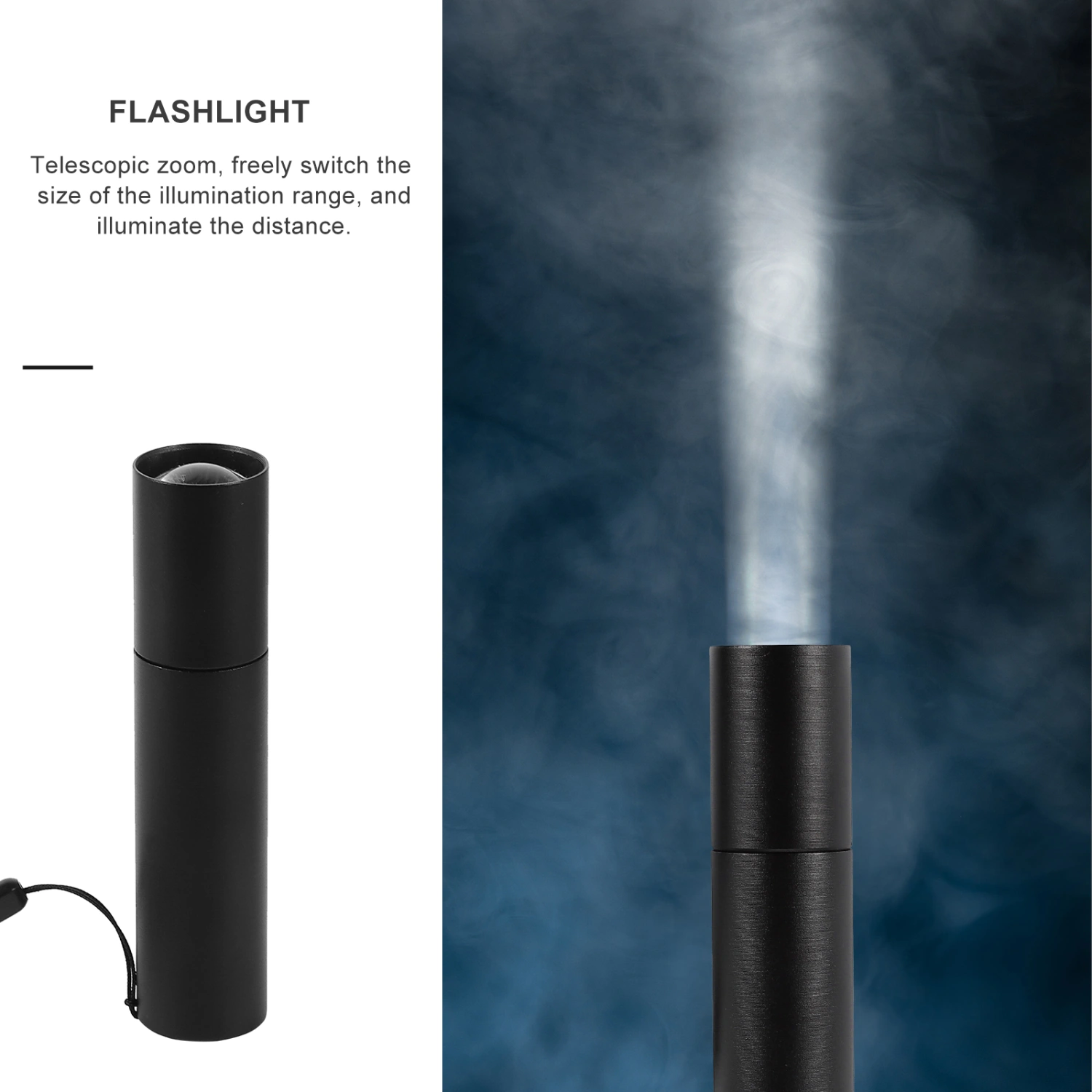 Aluminum Alloy Outdoor Flashlight Multi-function Super Bright USB Flashlight