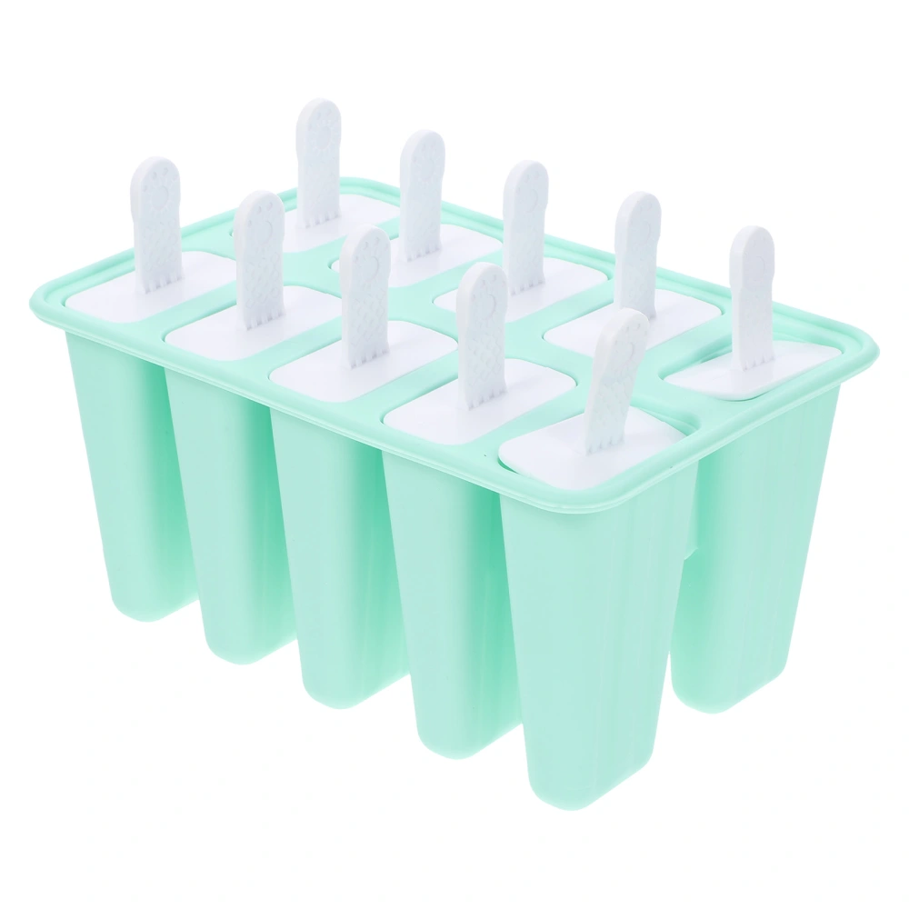 Silicone Ice Cream Mold 10 Grids Ice Cream Maker Silicone Ice Sucker Maker