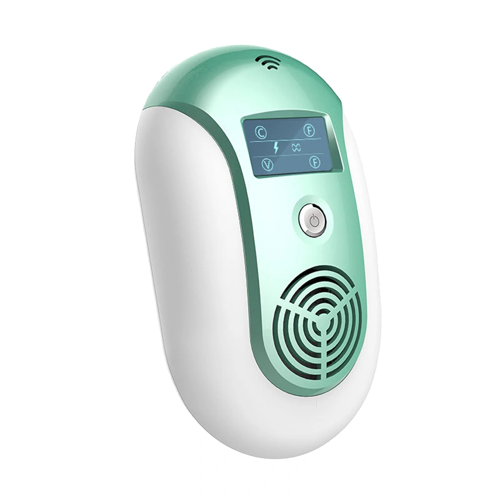 Wide Range Ultrasonic Mouse Repeller 18 Frequency Electronic Bat Mosquito Pest Repeller for Home Office with UK Plug (Blue)