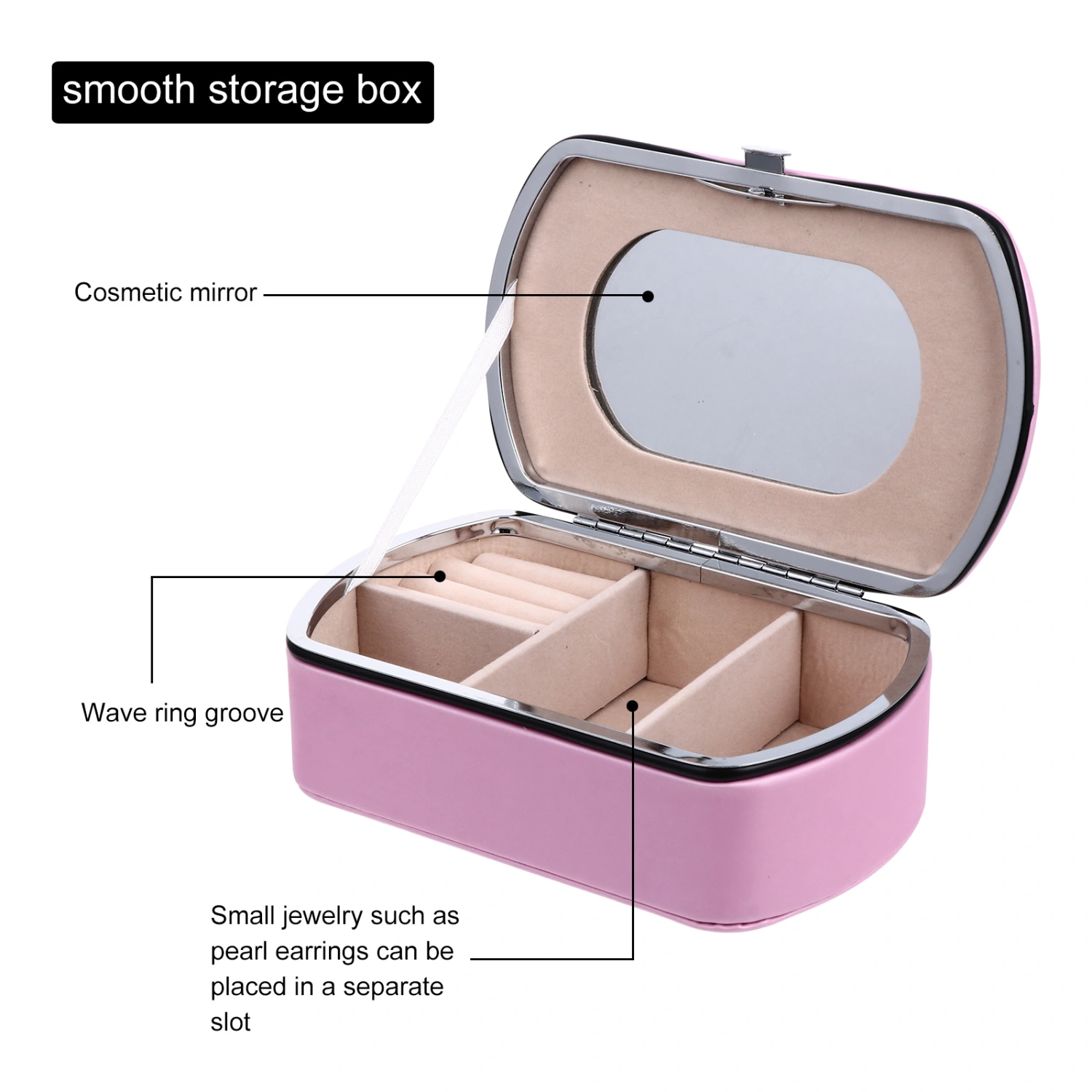 1 Pc Smooth Storage Case Waterproof Jewelry Case Convenient Storage Box