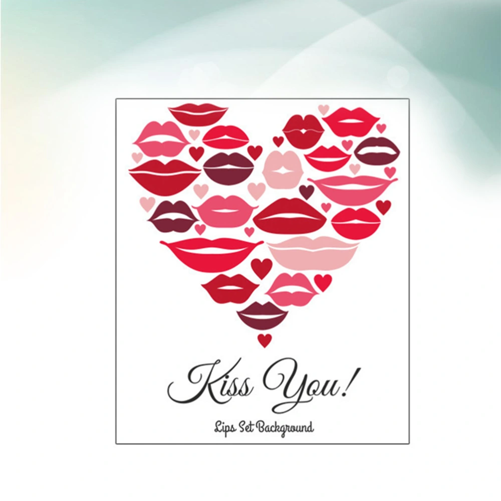 Sexy Lips Kiss You Vinyl Wall Stickers Love Heart Living Room Walls Bedroom Decorative Stickers Room Decals Decoration