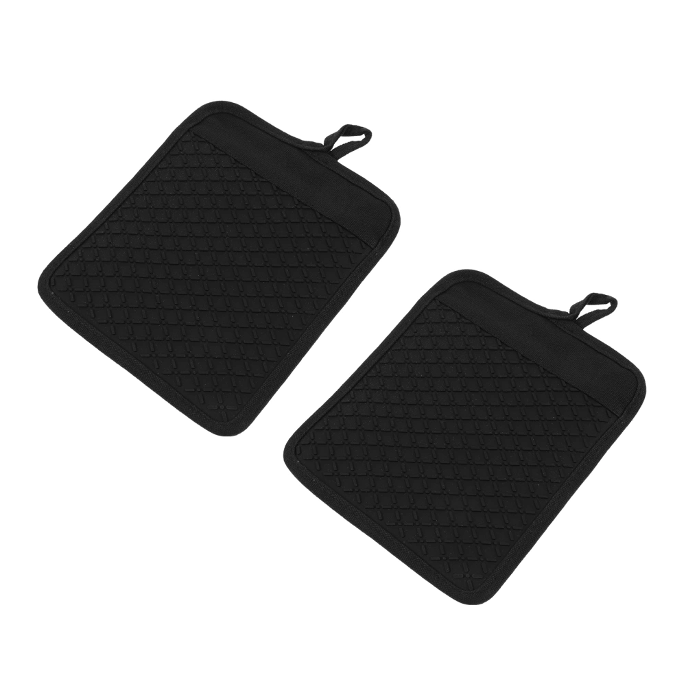 2Pcs Kitchen Pocket Pot Holders Heat Resistant Pot Holders Kitchen Hot Pad Oven Mitts