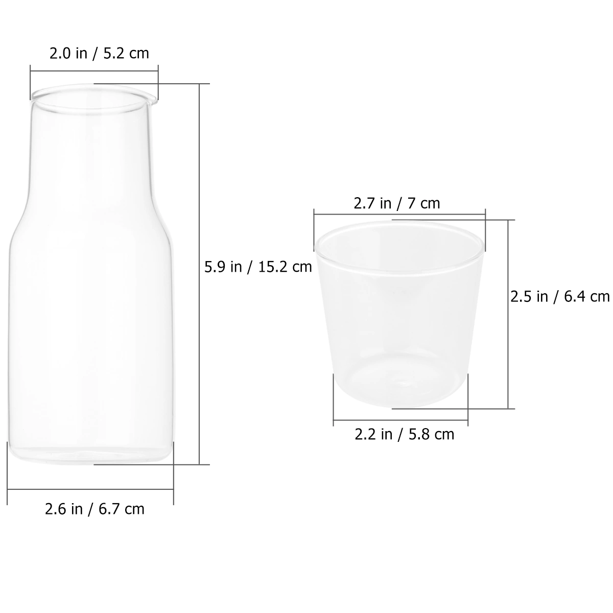 1 Set 360ML Drink Milk Breakfast Glass Teapot Pot and Cup Set for Home Restaurant