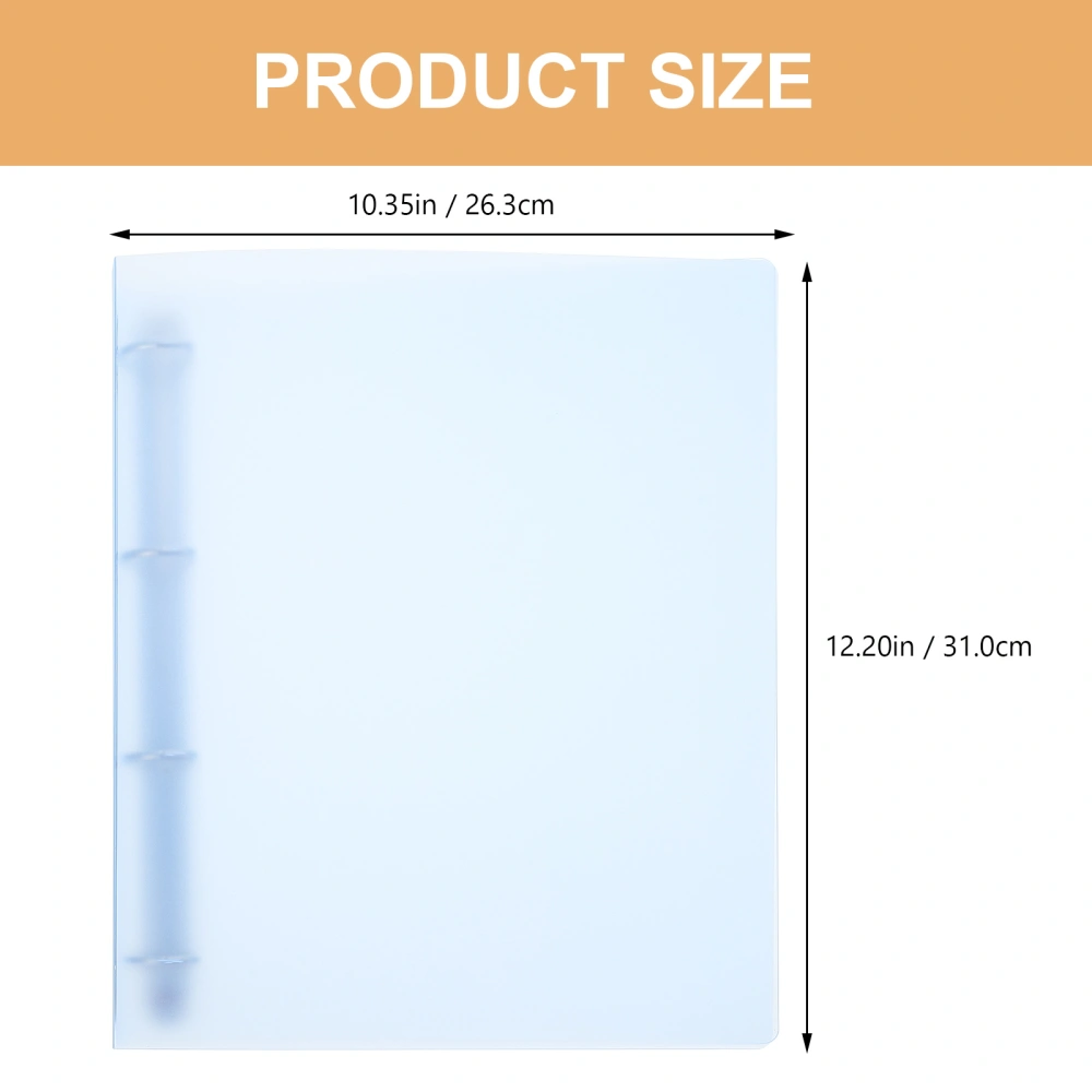 3Pcs File Folders D-type File Folders A4 Binder File Folders Transparent File Organizers