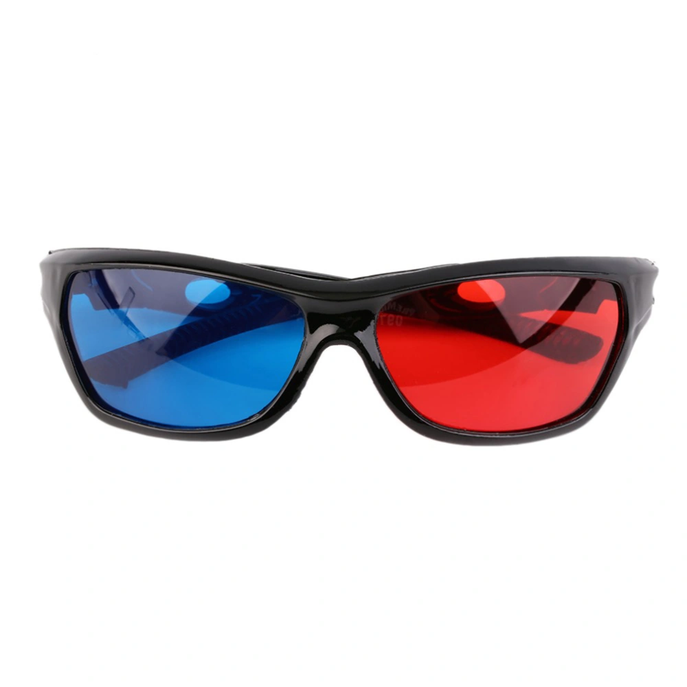 6pcs Red Blue 3D Glasses Arc Shaped 3D Glasses Stereo Glasses Fashion 3D Glasses