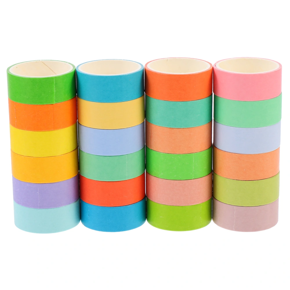 24 Rolls DIY Washi Tape Gift Wrapping Tape Ornament Scrapbooking Wahi Paper Tape