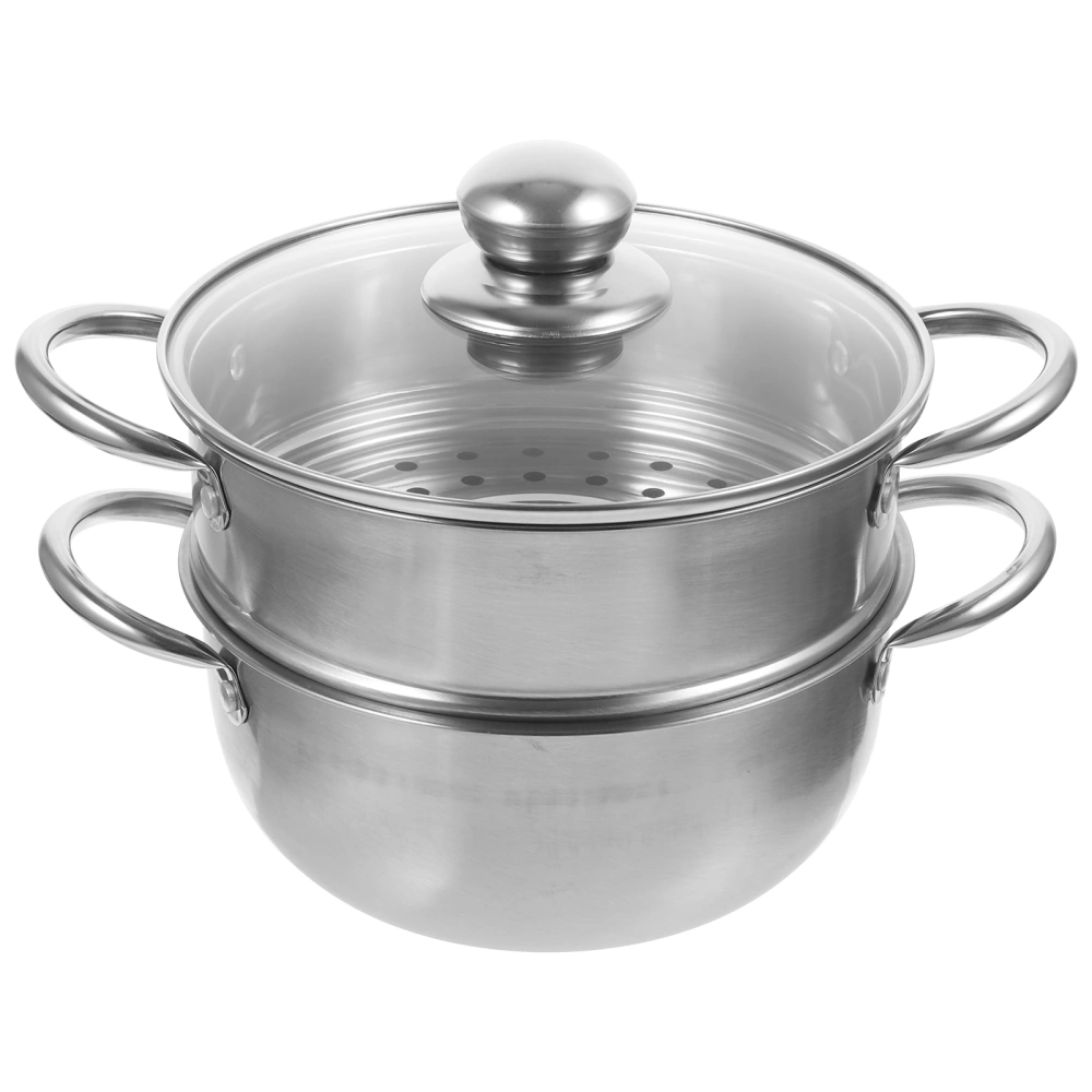 1pc Milk Pan Stainless Steel Steamer  Stainless Steel Soup Pot Stockpot