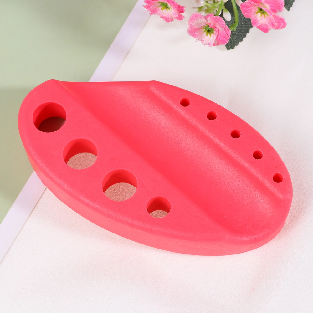 1PC Pigment Ink Cup Holder Silicone Pen Holder Cotton Swabs Stand (Peach Blossom)