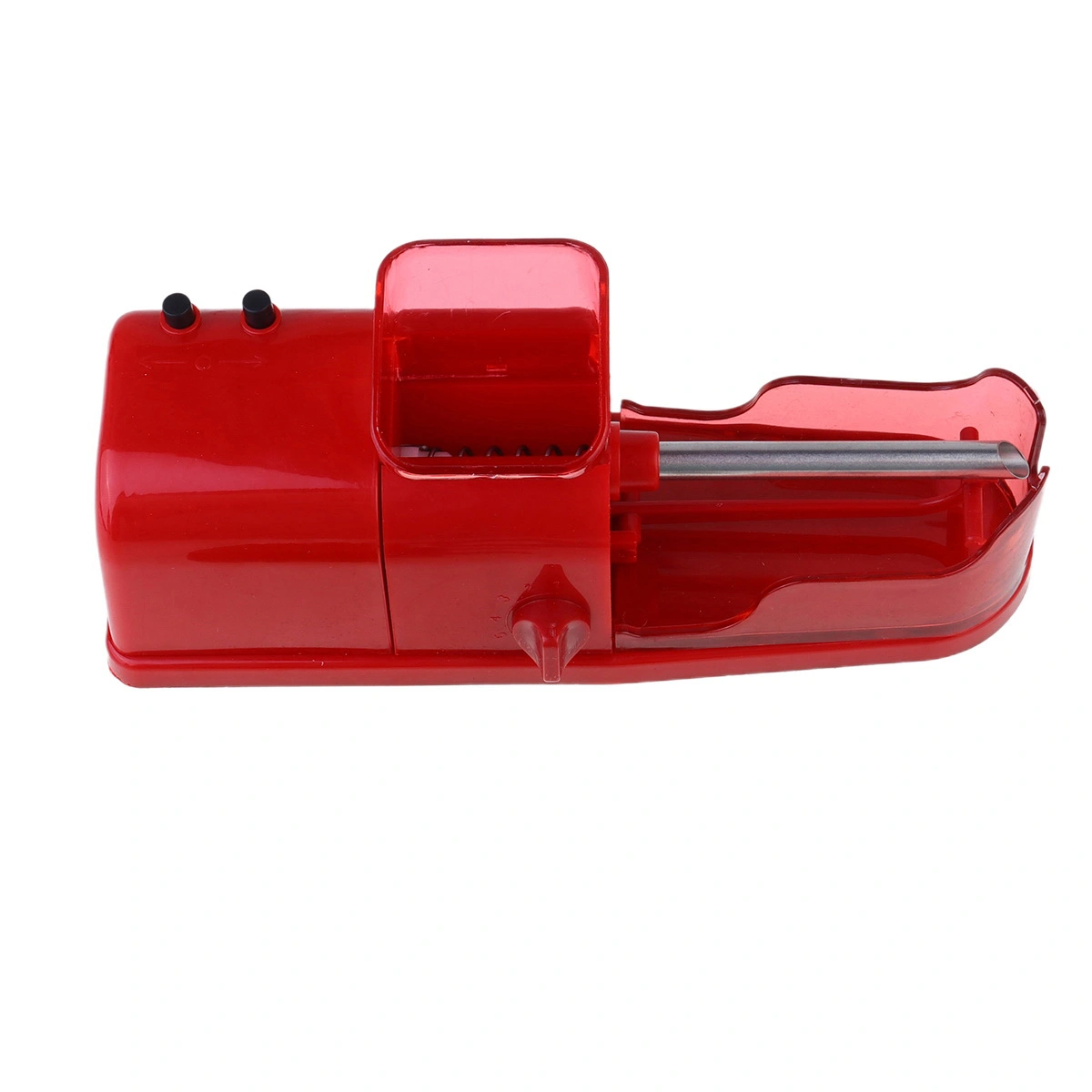 1PC Fully Automatic Cigarette Rolling Machine Electric DIY Tobacco Roller Maker with Empty Pipe - EU Plug (Red)