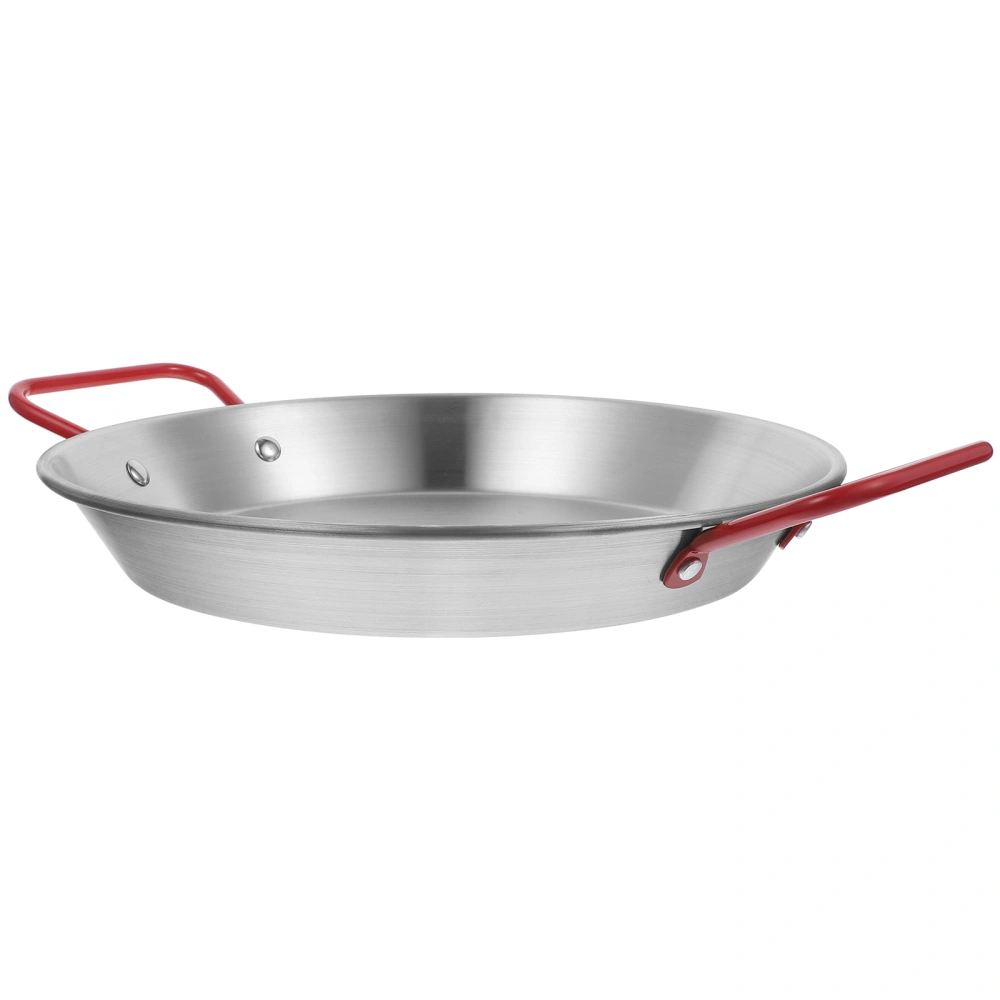 Stainless Steel Frying Pan Practical Fried Chicken Spaghetti Pan Kitchen Gadget for Home Restaurant (20cm)