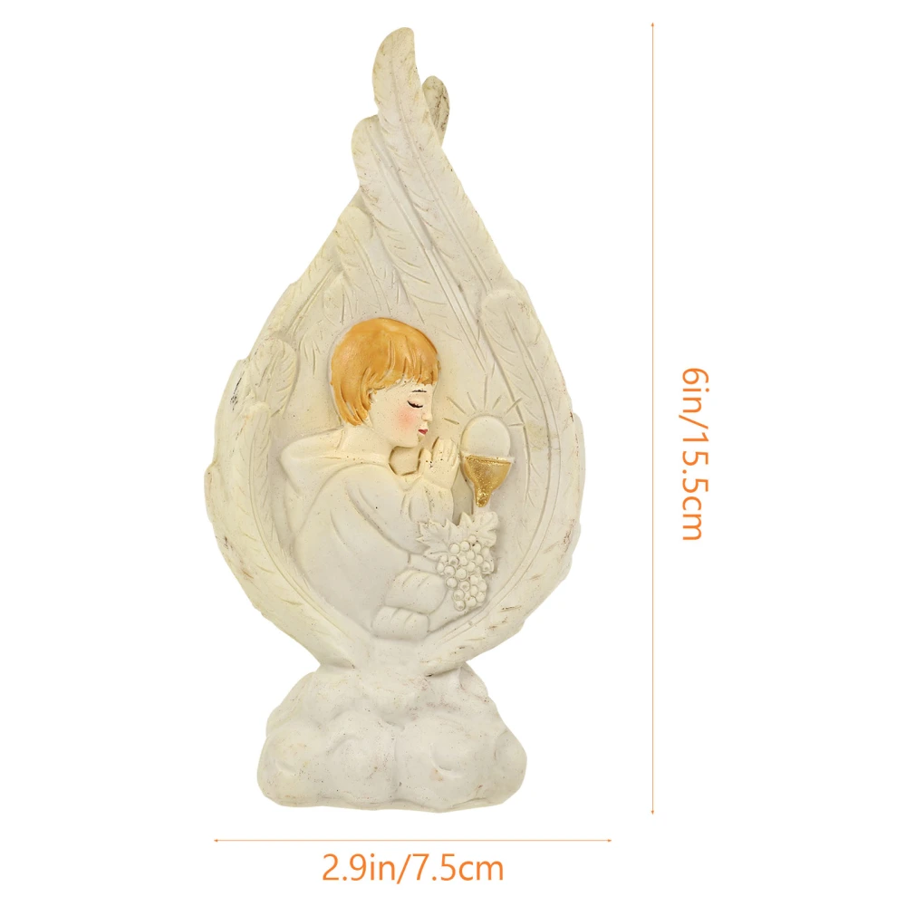 Resin Baptism Decor Church Religious Ornament Desktop Religious Adornment